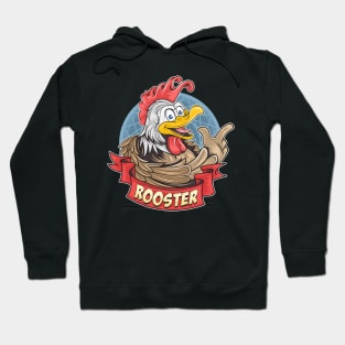 cute smiling rooster Hoodie